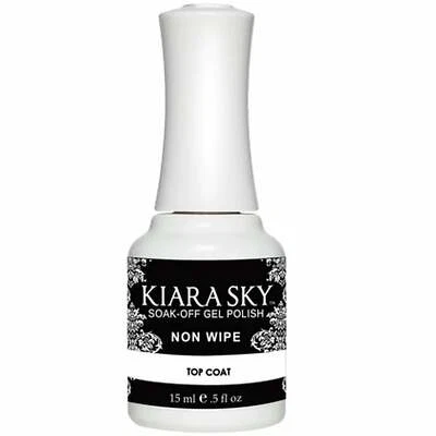 Kiara Sky Soak Off Gel Polish - Non Wipe Top Coat 15ml (NWTC)