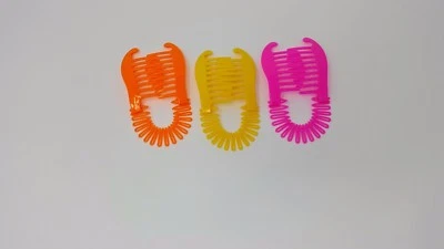 3 pcs COMB CLIP HAIR BANANA RISER CLAW LOT INTERLOCKING JAW CLIPS - Image 1 of 3