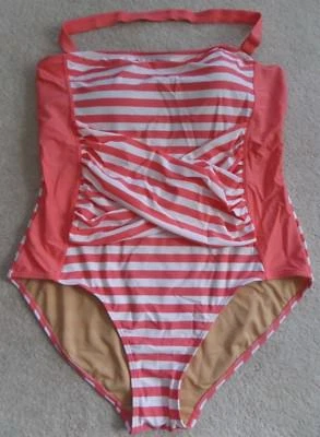 NWT Downeast Basics Down for a Dive Bridge Hampton 1pc Swimsuit Sz 2X Umbrella - Image 1 of 4