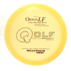 DISC GOLF MILLENNIUM FIRST RUN ZIPPER TOP QUANTUM ORION LF 174g DISTANCE DRIVER - Picture 1 of 1
