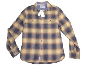 Camisa de franela Flag & Anthem Wheatland para hombre M informal abotonada algodón multicolor - Imagen 1 de 15