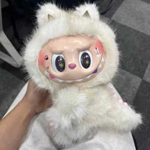 big!! LABURBU white cat 38 cm vinyl face plush toy ZIMOMO 14.96' inch no box - Picture 1 of 5
