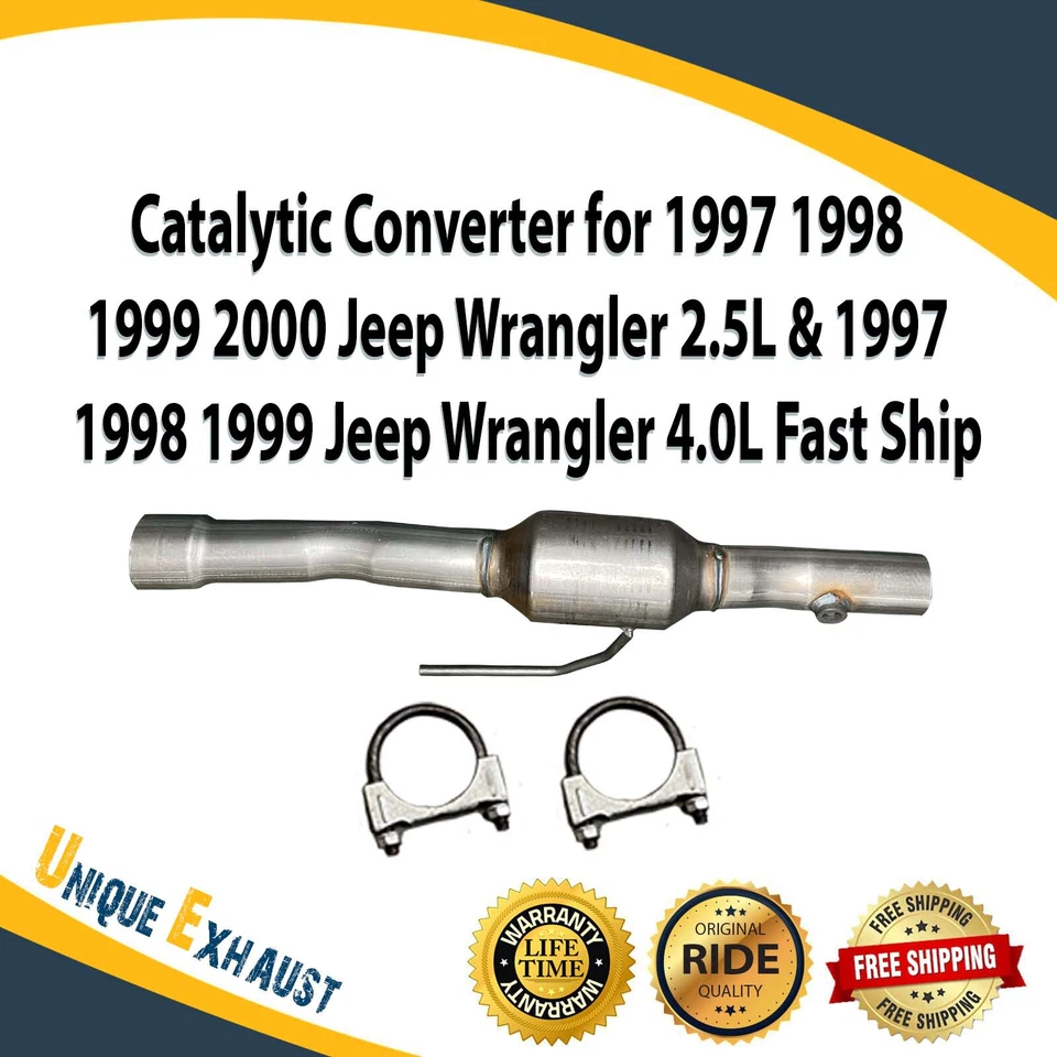 Convertidor catalítico para Jeep Wrangler 1997 1998 1999 2000 2,5 L y 4,0 L envío rápido Foto 1 de 4