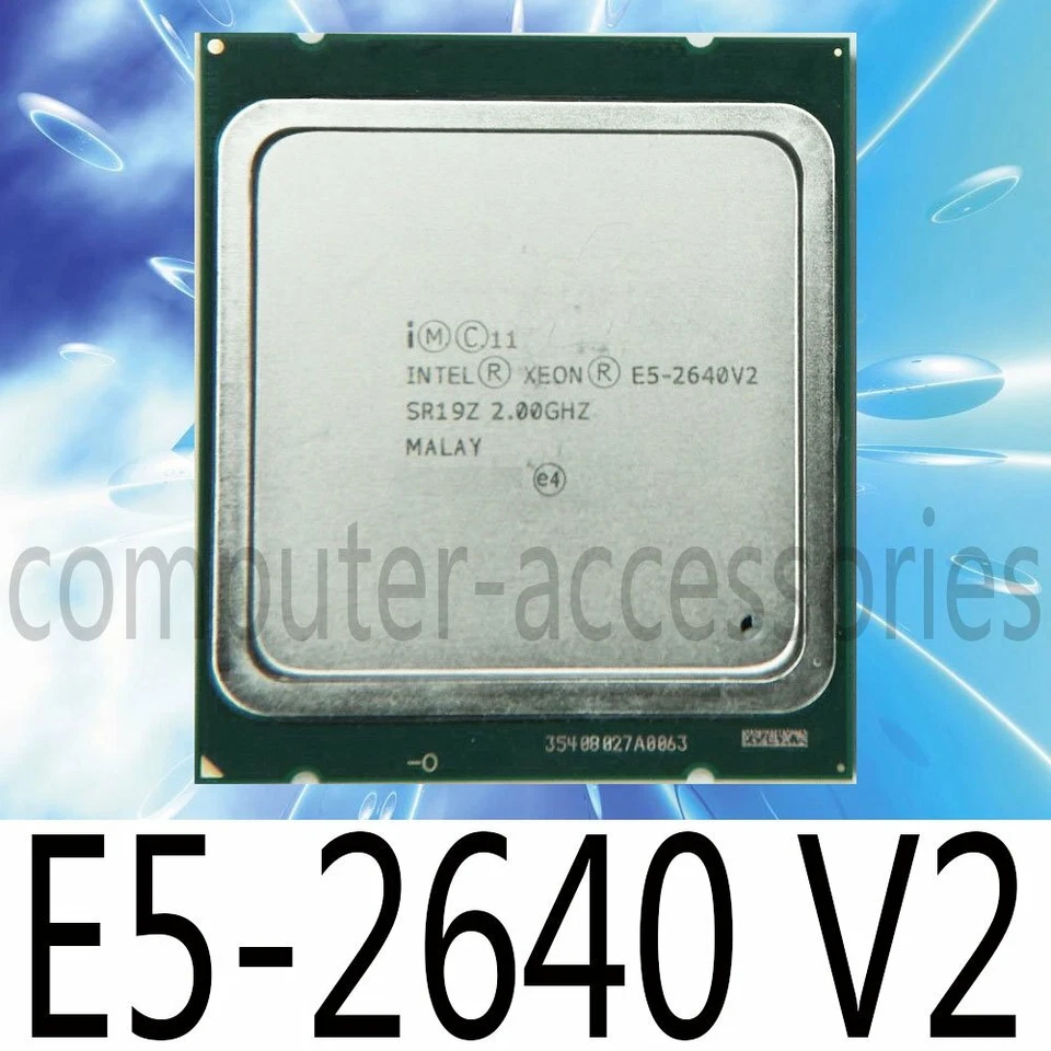 Intel Xeon E5-2640 V2 E5-2640V2 2.0GHz 8 Core 20M LGA2011 95W CPU Processor - Image 1 of 1
