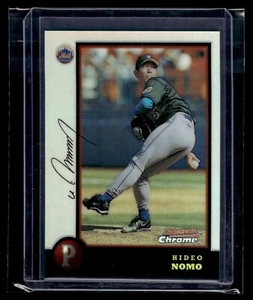 1998 Bowman Chrome Refractor #289 Hideo Nomo NY Mets Japan - Picture 1 of 2