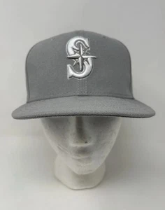 New Era Herren 59Fifty MLB Seattle Mariners Fitted Cap Mütze Grau Größe 7 - Bild 1 von 8