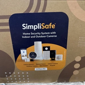 SimpliSafe 8 Piece Outdoor Indoor Camera Home Security System SEALED NEW - Picture 1 of 1