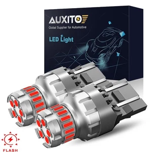 7443 LED Rojo Estroboscópico Flash Parpadeante Freno Parada Trasera Luz de Estacionamiento Bombillas 2-20 PIEZAS - Imagen 1 de 24