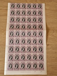 Sierra Leone 1953 Incoronazione Nr foglio completo stampa/targa 54 francobolli - Foto 1 di 2
