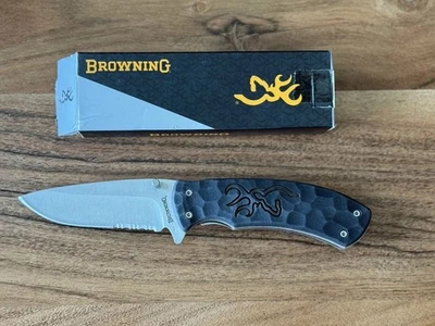 Cuchillos Browning - Modelo 0428B - Inoxidable - Negro - Cuchillo Plegable de Bolsillo Foto 1 de 4