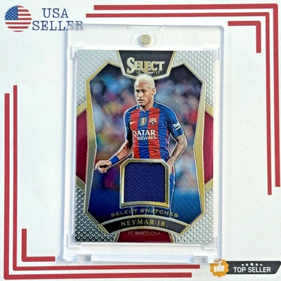 2016-17 Panini Select Soccer NEYMAR JR GAME Worn Patch Relic Player Jersey /199 - Image 1 of 2