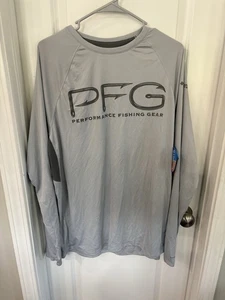 Columbia PFG Terminal Tackle Vent Manga Larga, Color: Gris Talla: L (Nuevo con Etiquetas) - Imagen 1 de 6