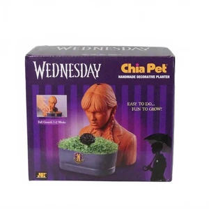 Maceta decorativa hecha a mano Wednesday Chia Pet - Imagen 1 de 6