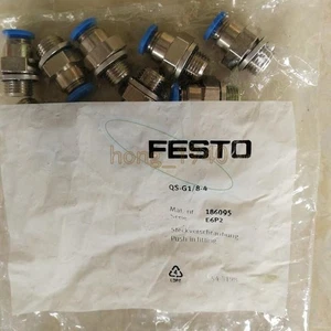 10PCS new festo QS-G1/8-4 186095 gas joint - Picture 1 of 2