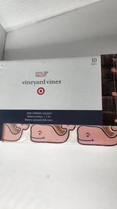 Vineyard Vines for Target 10ct Pink Whale String LED Lights NIB Summer Parties - Picture 1 of 5