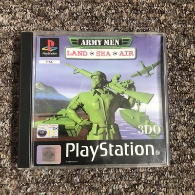 Army Men Land Sea Air (Sony Playstation 1 PS1,  Game, PAL, 2000) No Manual  - Image 1 of 4