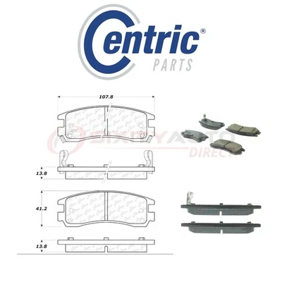 Centric Posi Quiet Disc Brake Pads w Shims for 1991-1998 Saturn SL2 1.9L L4 nm Foto 1 de 4