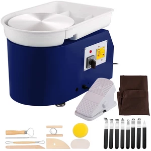 Pottery Wheel 28cm Pottery Forming Machine with Detachable Basin Foot Pedal Cont - Picture 1 of 1