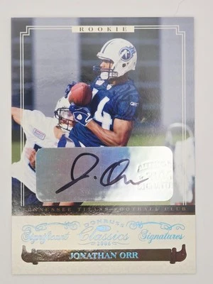 JONATHAN ORR 2006 Donruss Classics Significant Sigs Platinum AUTO #'d 14/25 - Image 1 of 2