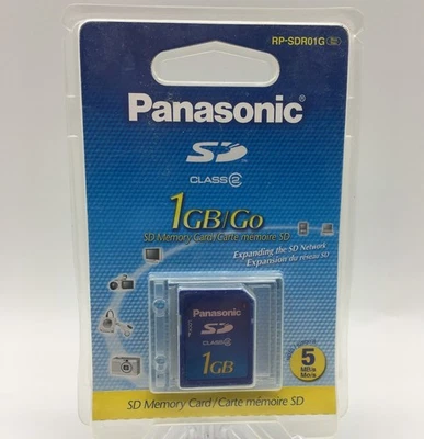 Panasonic 1GB SD Memory Card with SD Speed Class 2 Performance (RP-SDR01GU1A) - Image 1 of 2