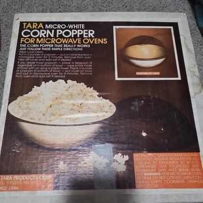 Palomitas de maíz para microondas Tara Ware vintage en caja original EE. UU. Foto 1 de 4