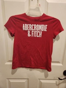 Abercrombie Kinder Mädchen Größe 11/12 Pailletten Logo T-Shirt - Bild 1 von 4