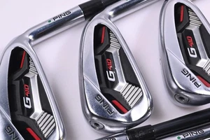 Ping G410 Irons / 5-PW / Green Dot / Regular Flex Ping Alta CB Red AWT Shafts - Picture 1 of 7