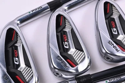 Ping G410 Irons / 5-PW / Green Dot / Regular Flex Ping Alta CB Red AWT Shafts - Image 1 of 4