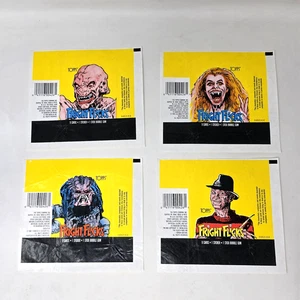 Pack de envolturas de cera Topps Fright Flicks Freddy Krueger Predator Beetlejuice 1988 - Imagen 1 de 11