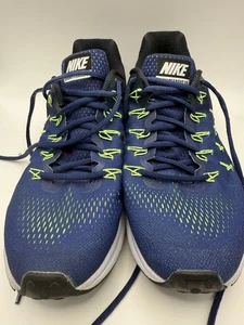 Nike Mens Zoom Pegasus 33 - 831352-400 -Blue/Black Running Shoes - US Size 11.5 - Picture 1 of 8
