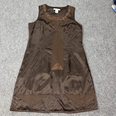 Vestido Vertigo Paris Mujer Mediano Cuentas Lentejuelas Gatsby Art Deco Cambio Fiesta Foto 1 de 4