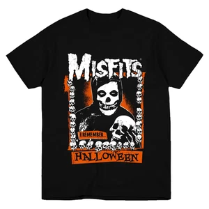 NUEVA Camiseta Negra de Algodón Misfits Band I Remember Halloween S-5XL TU749 - Imagen 1 de 3