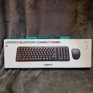 Logitech MK-250 Bluetooth Compact Wireless Keyboard & Mouse Combo - BLACK - Picture 1 of 9