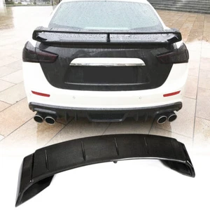 For Maserati Ghibli Sedan 2014-20 Carbon Fiber Rear Trunk Spoiler HighKick Wing - Picture 1 of 12