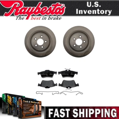 Rotores de freno traseros y pastillas de freno de cerámica con herrajes para Jaguar XKR 2007 Foto 1 de 4