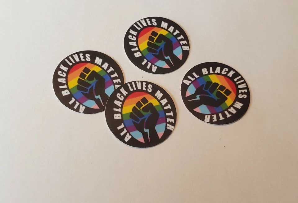 Tapa de botella precortada de una pulgada All Black Lives Matter envío gratuito Foto 1 de 1