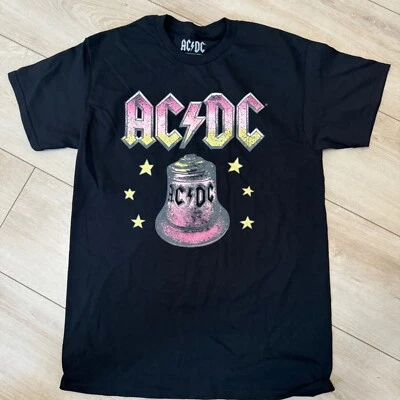 AC/DC Hells Bells Size Medium Loughborough UK Unisex Rock T-Shirt Black NWOT - Image 1 of 4