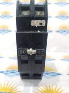 ZINSCO Q290 2 POLE 90 AMP THICK CIRCUIT BREAKER GTE SYLVANIA TYPE QC - Picture 1 of 8