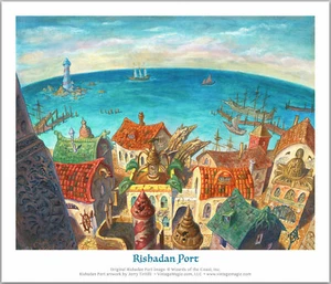 LIMITED EDITION Signed MTG/Magic Mercadian Masques Rishadan Port Print/Giclee - Picture 1 of 1