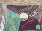 London 2012 Olympic 50p Coin Football Brilliant Uncirculated In Sealed Card