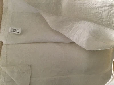 Hotel Cotton Jaquard shower curtain,White ~NWOTags - Image 1 of 2