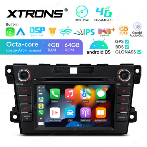 7" Android 13 Car DVD Player Stereo GPS Radio DSP 4+64G For Mazda CX-7 2007-2012