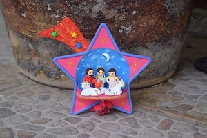 Belén Navidad Pieza Fija Estrella del Norte Calidad Cerámica Set Arte Popular Mexicano  - Imagen 1 de 4