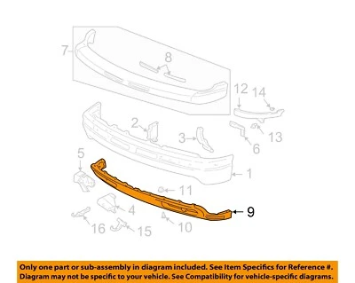 GM OEM 92-06 C1500 Suburban Bumper Components-Air Deflector 15005294 - Изображение 1 из 2