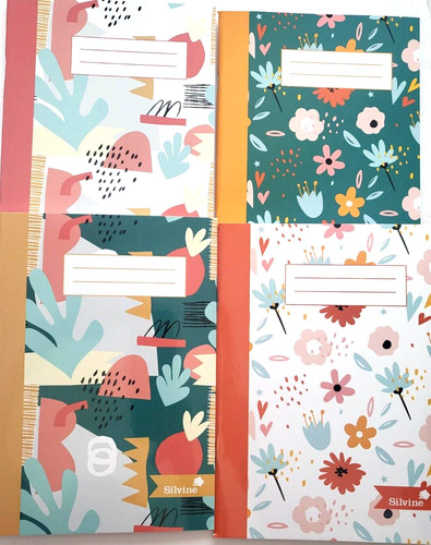 2 x A5 SILVINE MARLENE WEST Notebook 80 Page Notepad Margin Ruled ...