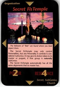 Secret FisTemple SubGenius Card INWO Illuminati New Word Order Game - Bild 1 von 3