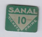 FRANCE Token 10 Tickets prime 'SANAL' (Z081)