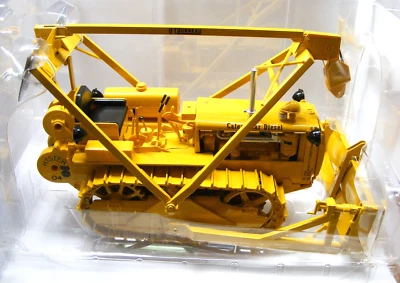 Caterpillar D4 2T w/ LeTourneau Cable Blade & Hyster Winch - 1/16 - Spec Cast - Image 1 of 4