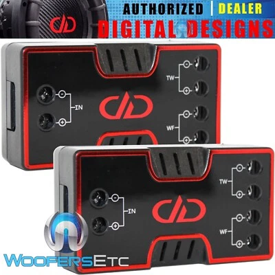 DD AUDIO 2-WAY PASSIVE CROSSOVERS FOR COMPONENT MIDRANGE SPEAKERS & TWEETERS NEW - Image 1 of 4