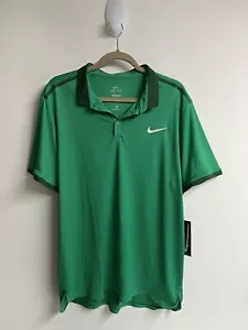 Nike COLORDRY Men's Polo XL Dri-Fit Golfer Golf Casual Lightweight Green - Picture 1 of 9